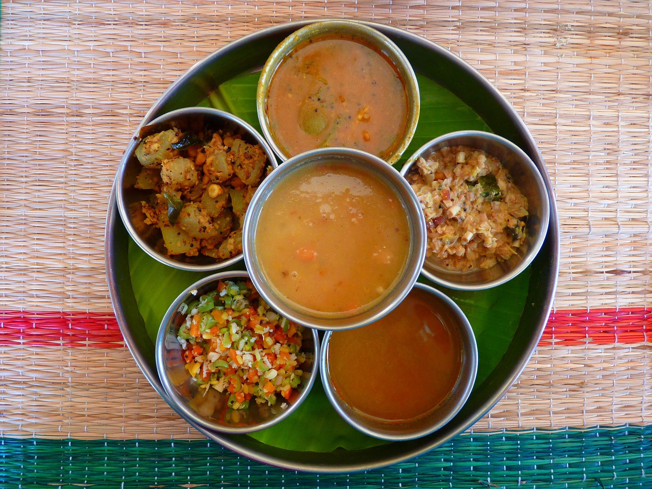 Representative image: indian thali vegetarian meal