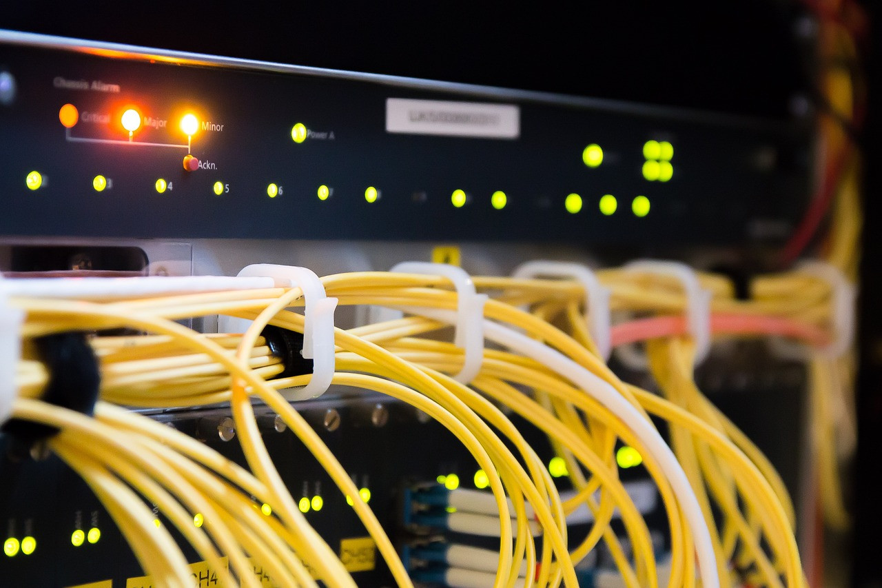 Representative image: server room network cables