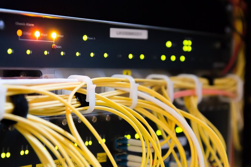 Representative image: server room network cables