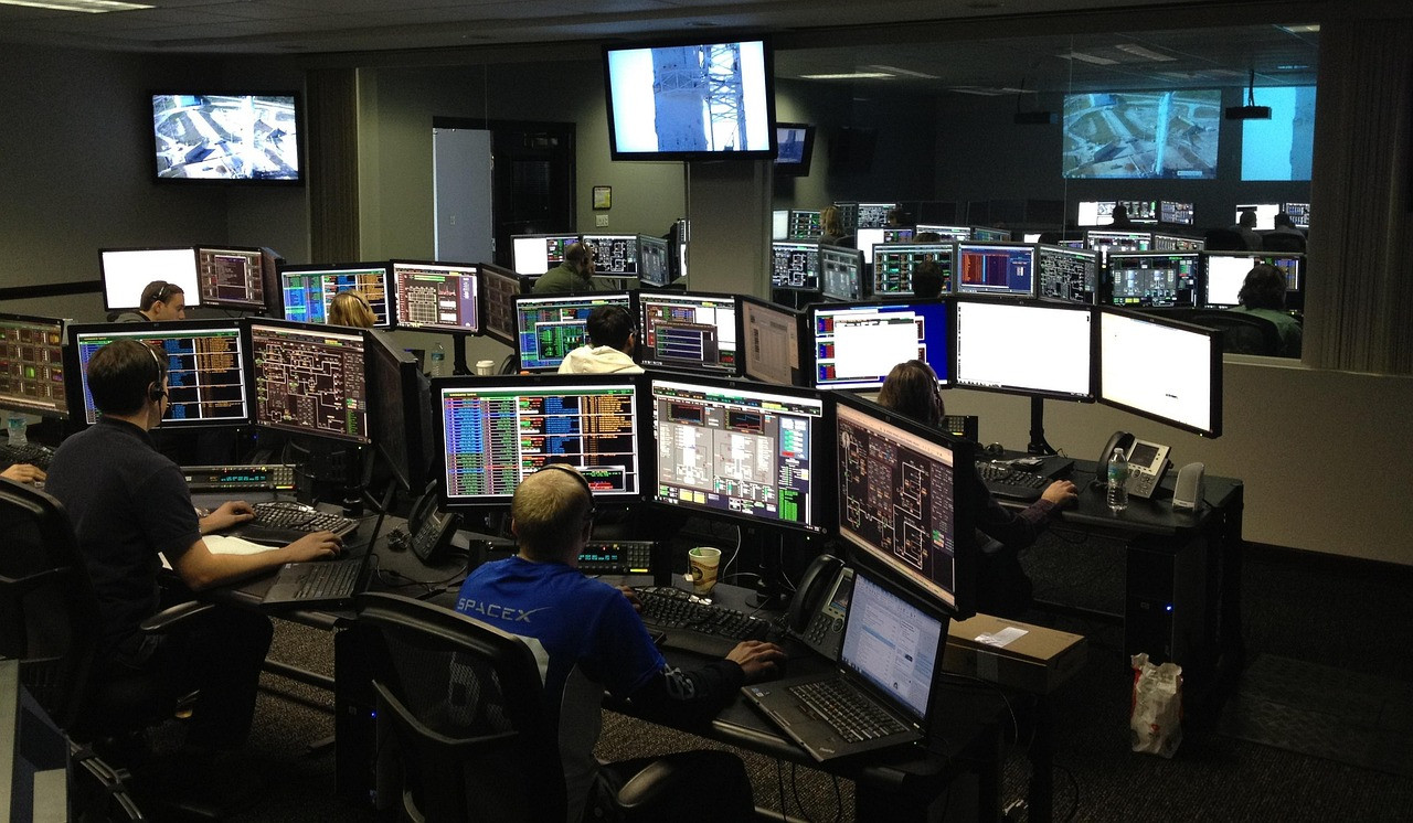 Representative image: building control room screens