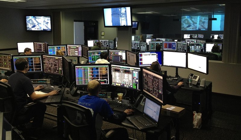 Representative image: building control room screens