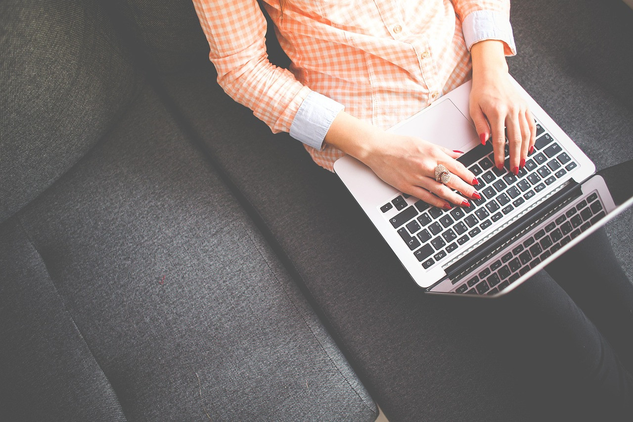 Representative image: laptop keyboard typing
