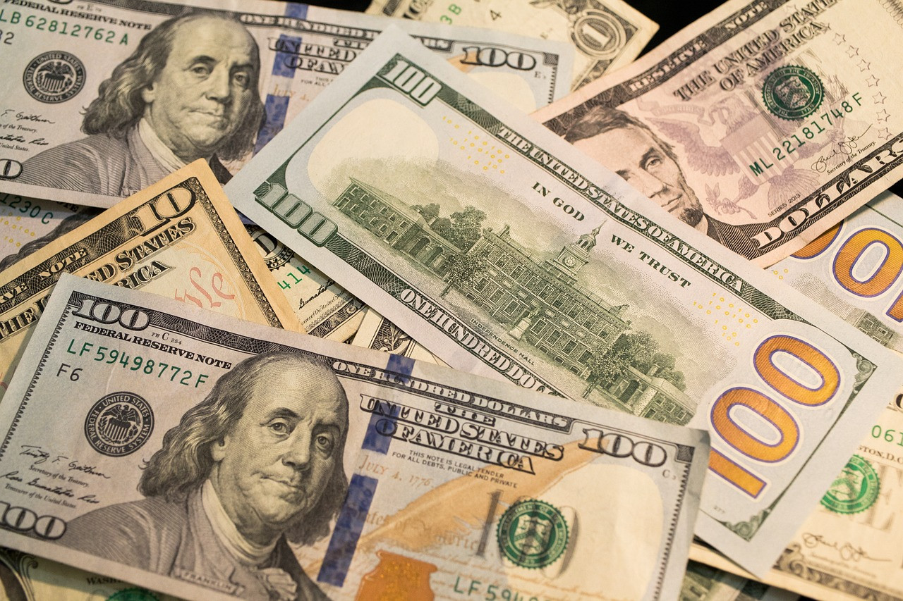 Representative image: us dollar banknotes