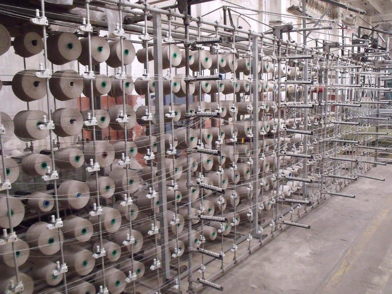 Representative image: textile mill spinning machines