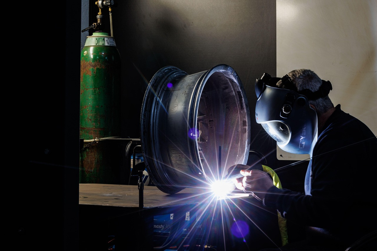 Representative image: young technician welding workshop