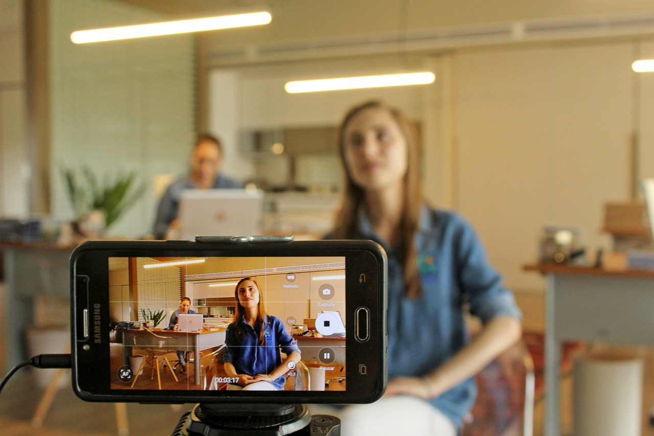 Representative image: smartphone recording video on tripod