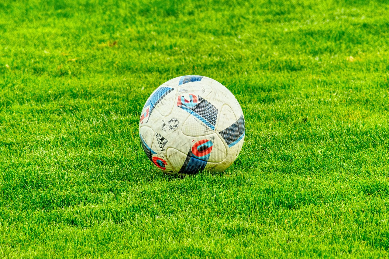 Representative image: football on grass pitch