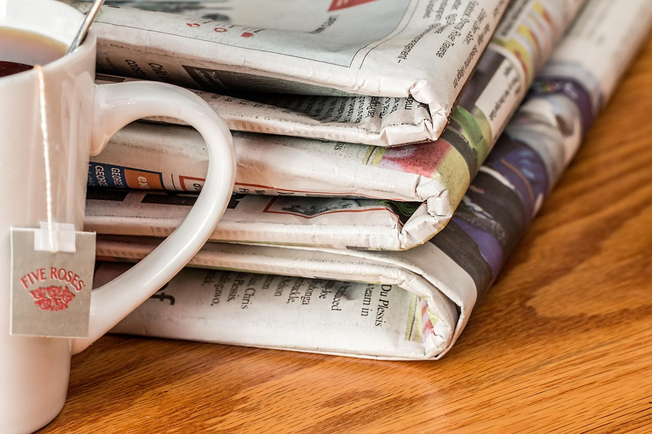 Representative image: folded newspaper