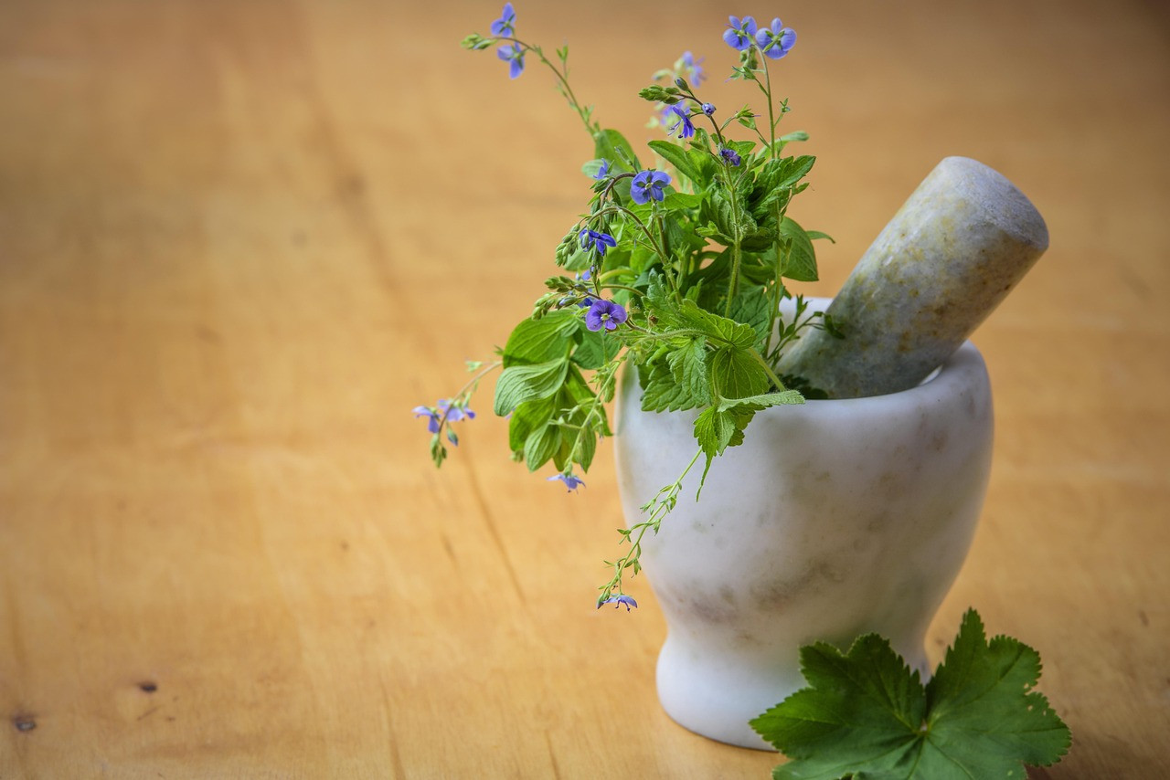 Representative image: ayurvedic herbs mortar pestle
