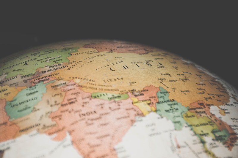 Representative image: world map globe