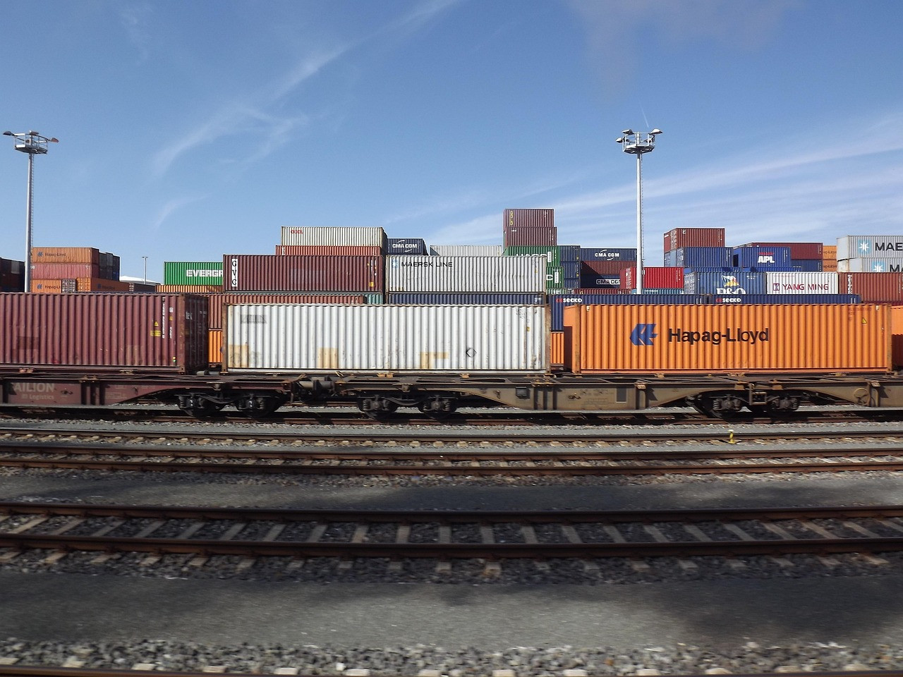 Representative image: freight train containers
