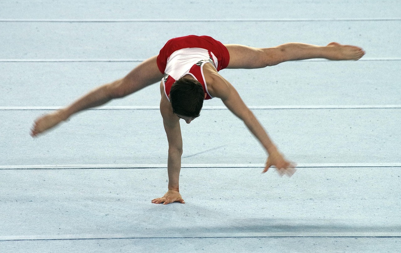 Representative image: gymnast floor exercise arena