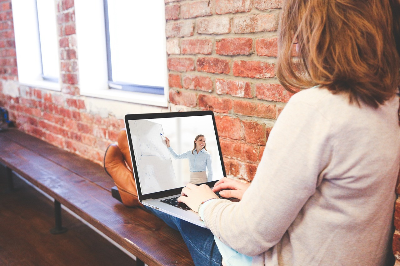 Representative image: online class laptop