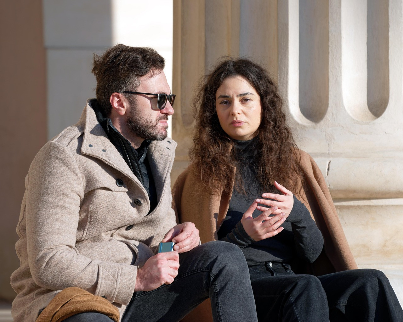 Representative image: young couple talking with counsellor