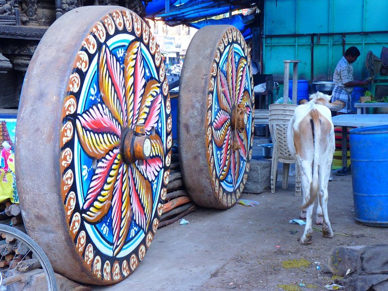 Representative image: wooden temple chariot