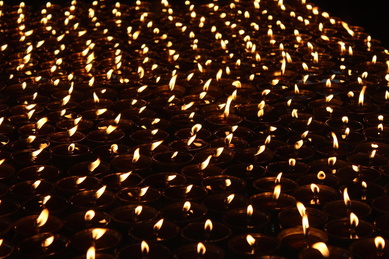 Representative image: oil lamps diya temple
