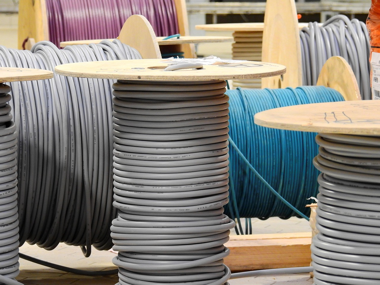 Representative image: electrical cable reels factory