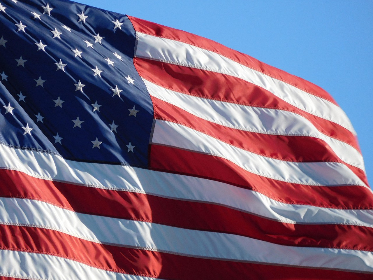 Representative image: american flag waving