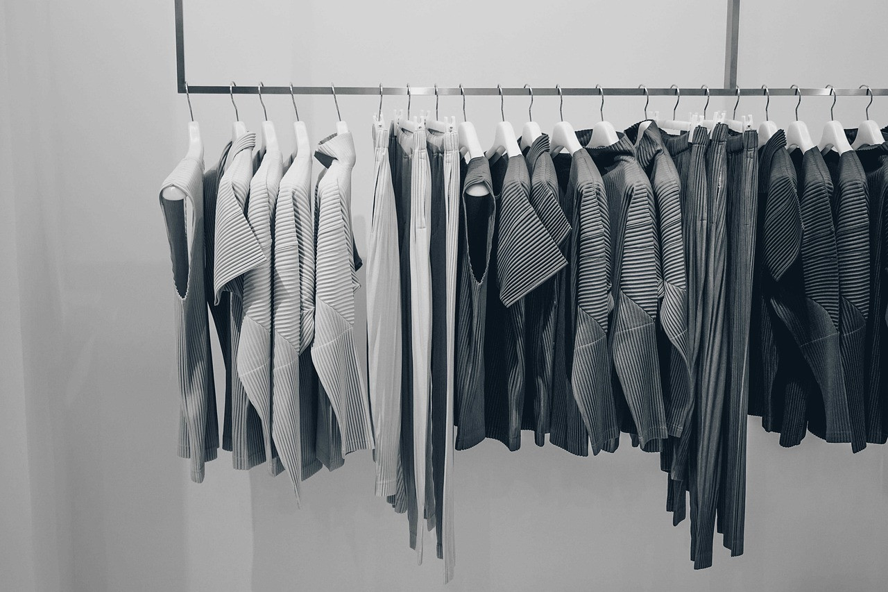 Representative image: clothes rack fashion boutique