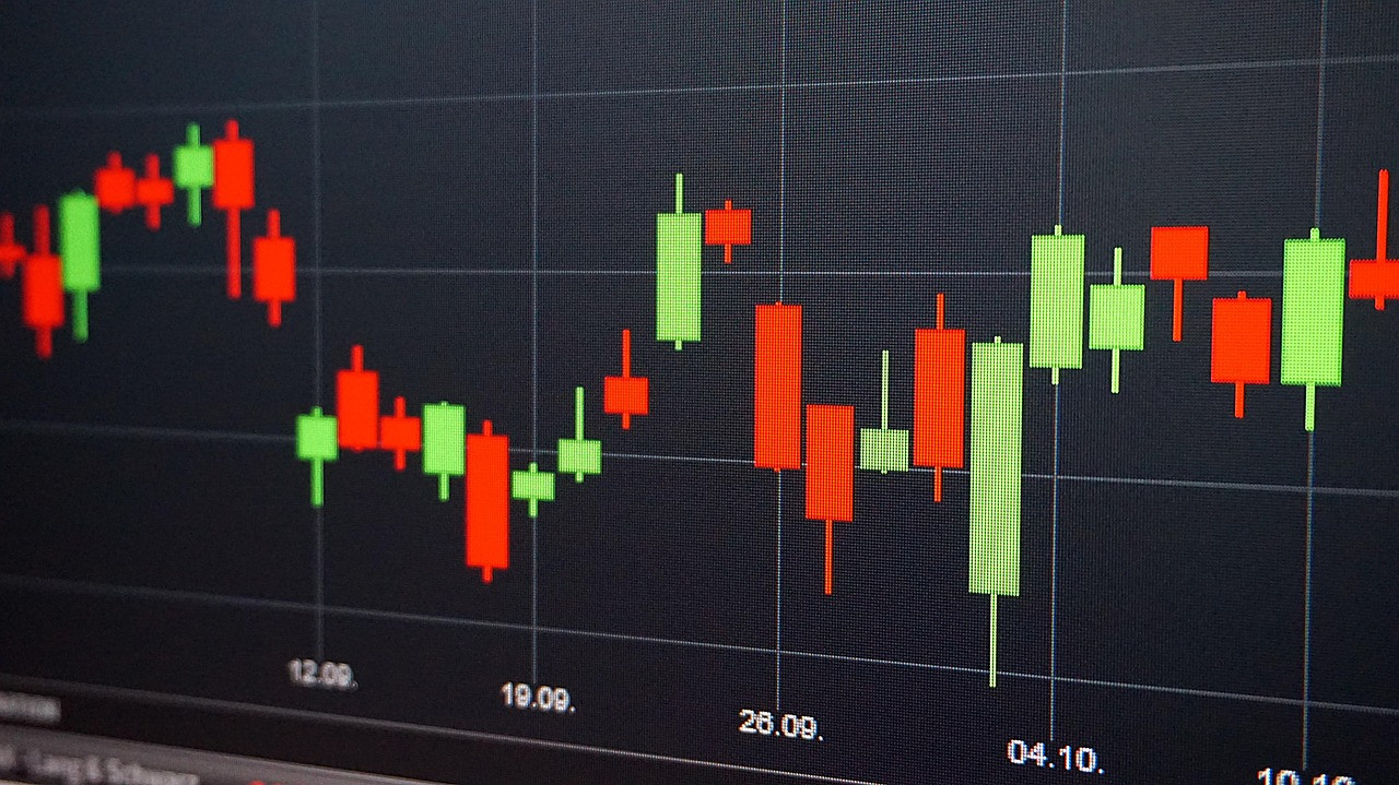 Representative image: stock market trading screen red