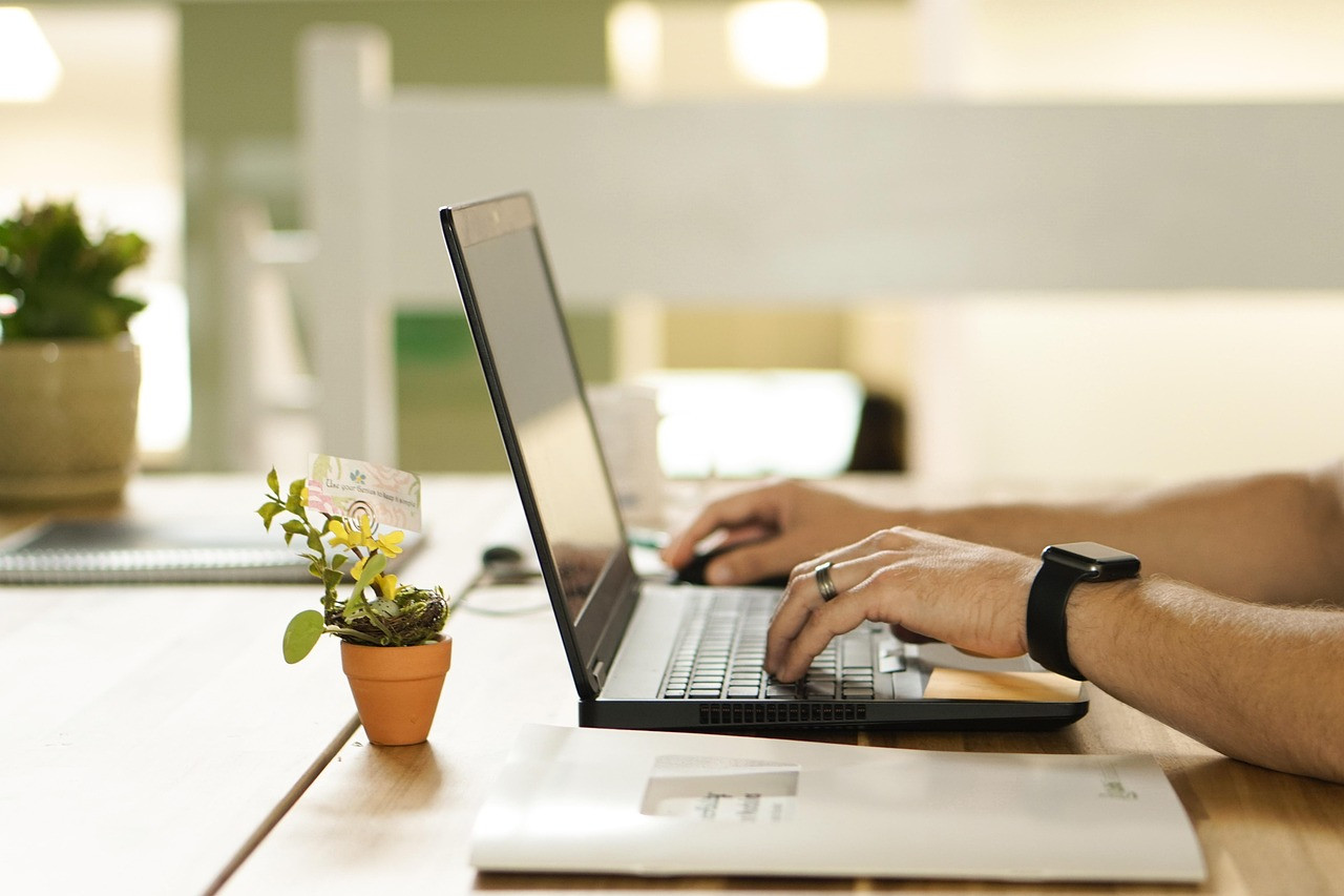 Representative image: hands typing laptop keyboard
