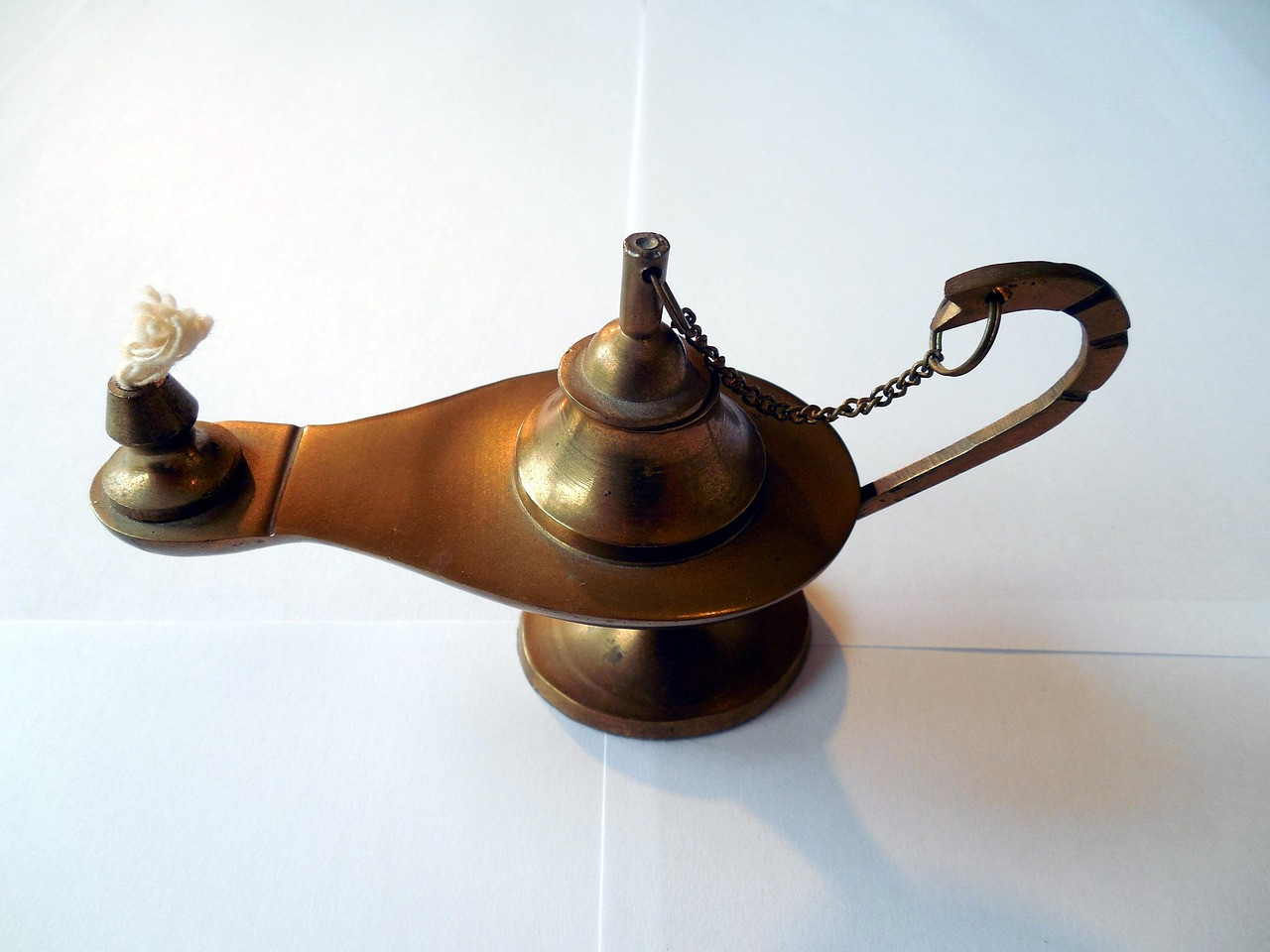 Representative image: brass oil lamp