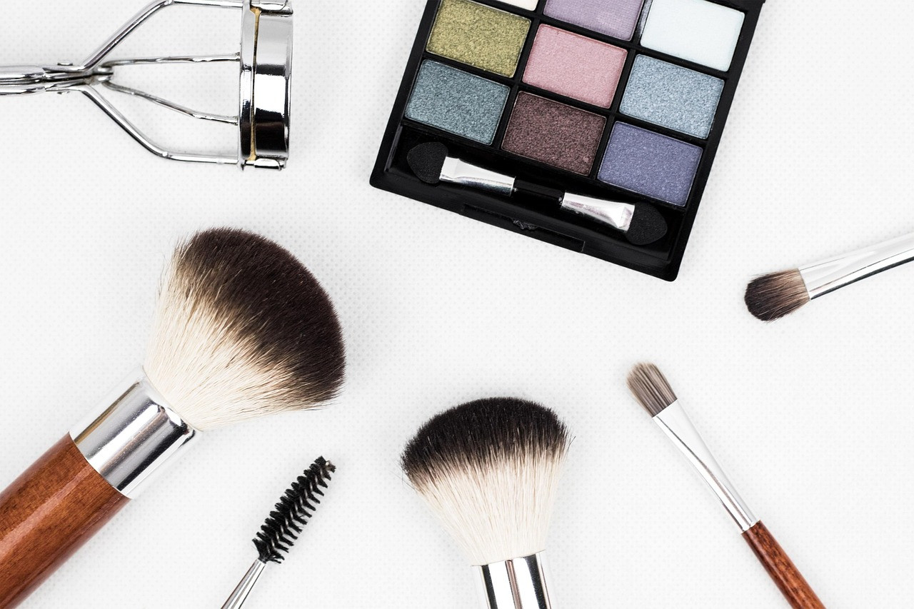 Representative image: makeup brushes and cosmetics