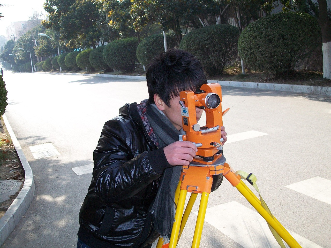 Representative image: surveyor equipment road construction