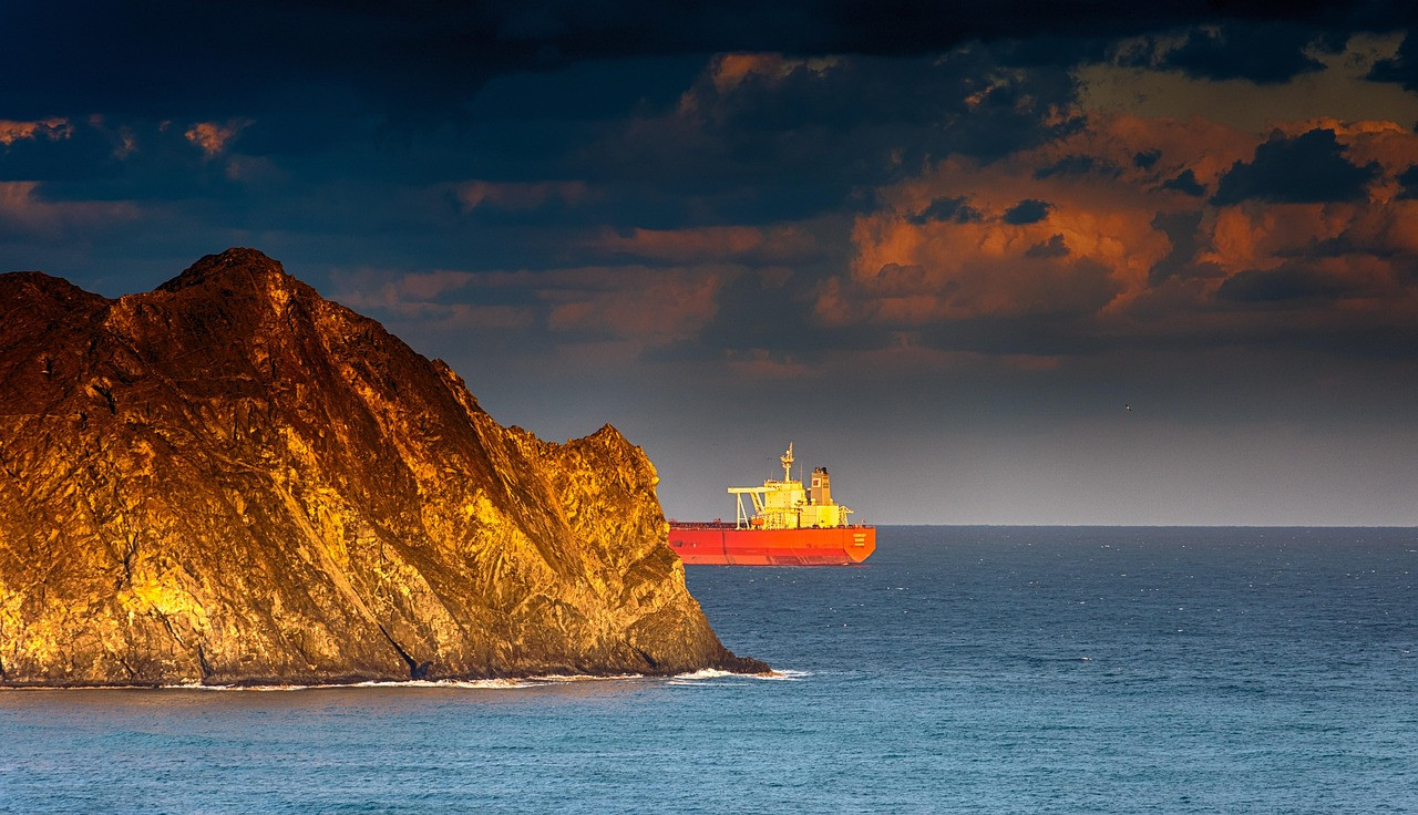 Representative image: oil tanker at sea
