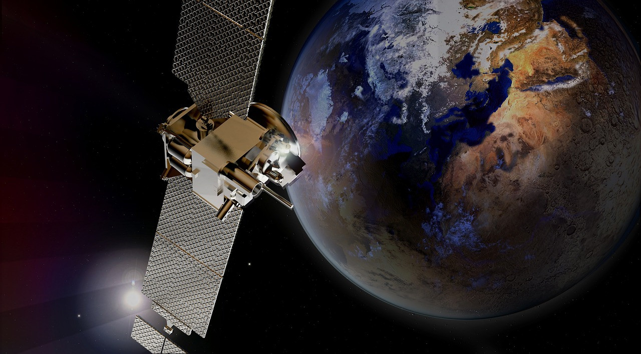 Representative image: satellite solar panels space