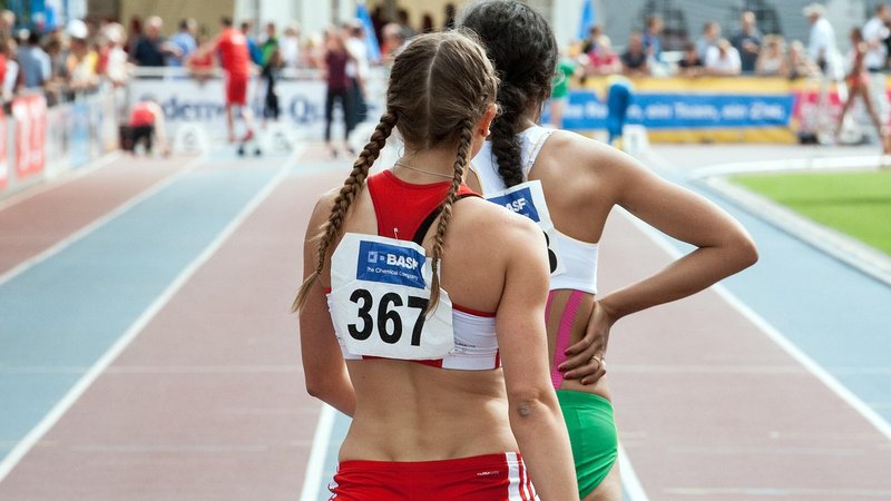 Representative image: sprinter running track