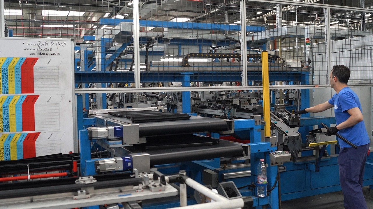 Representative image: factory assembly line machines