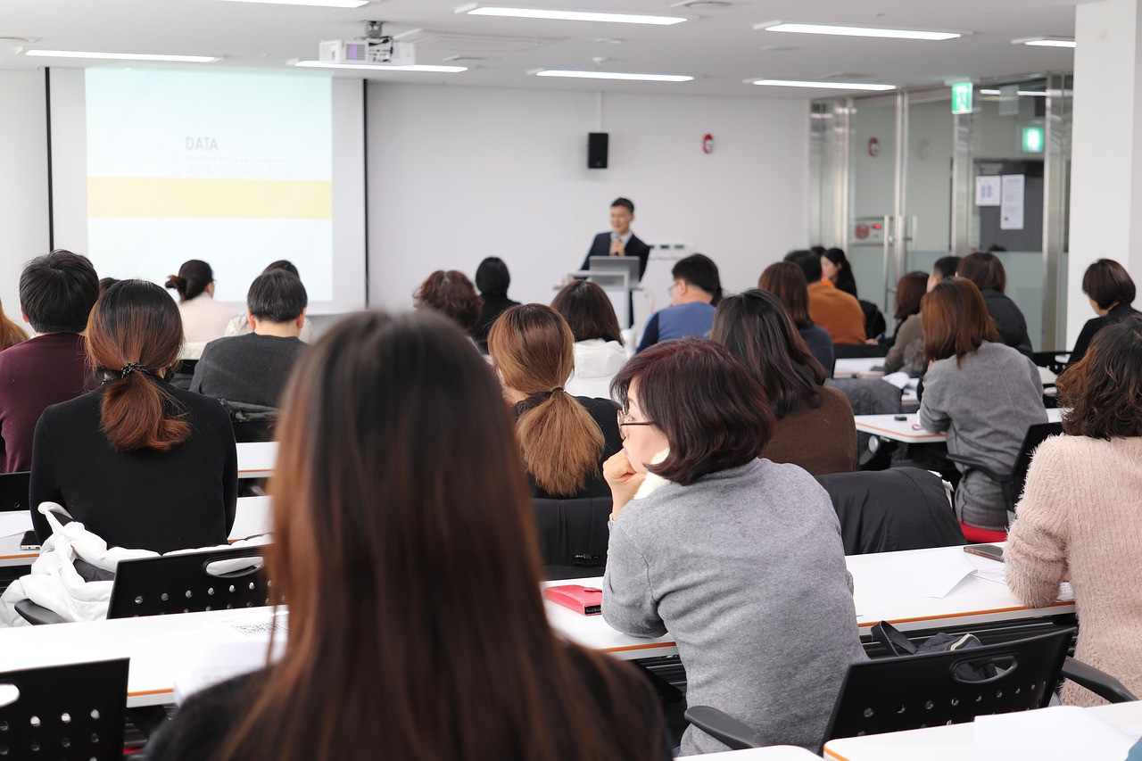 Representative image: students in a classroom lecture