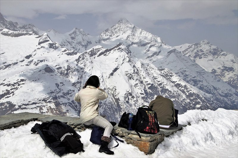 Representative image: backpacker on mountain trail