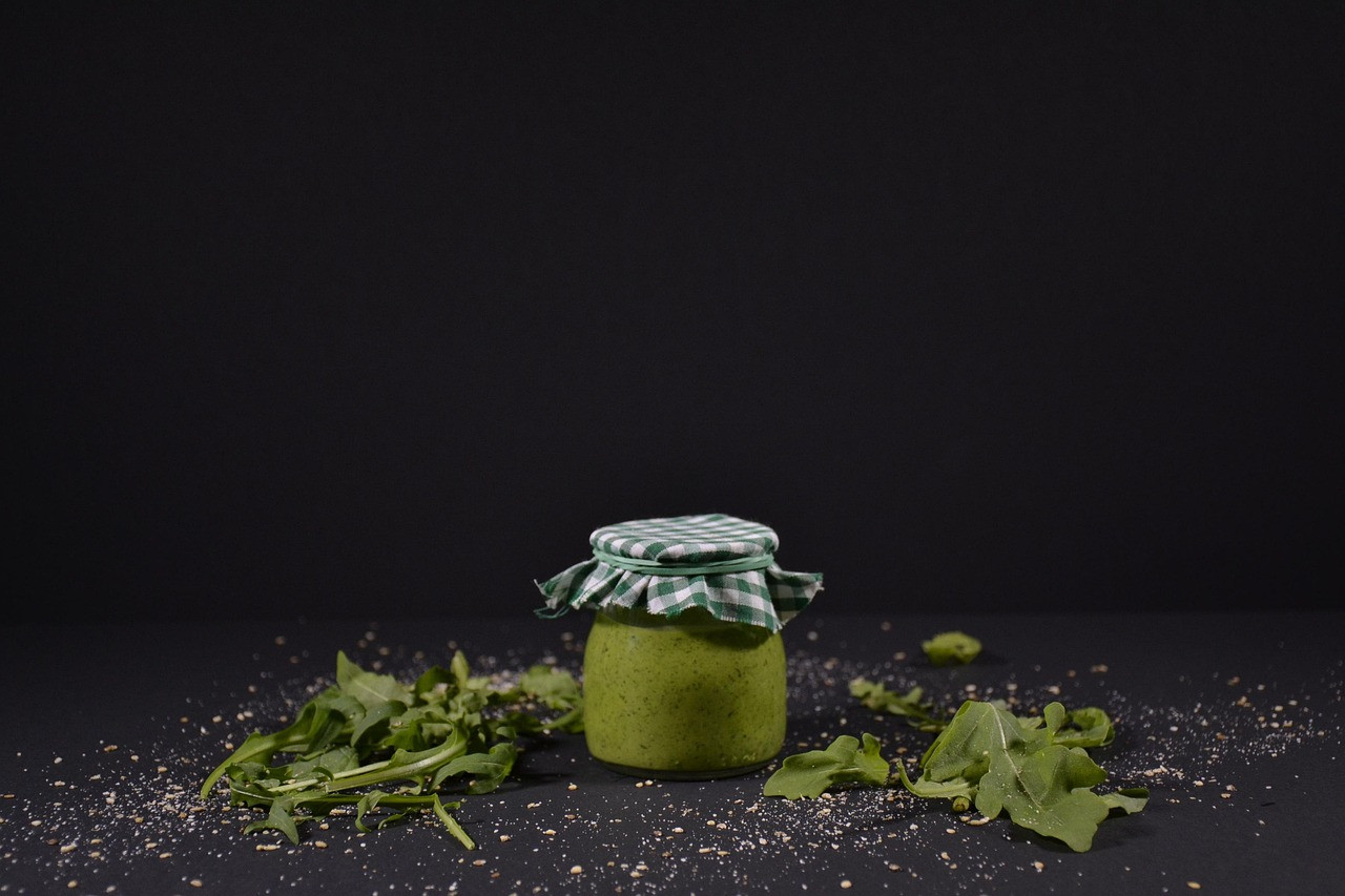 Representative image: sauce jars on kitchen shelf