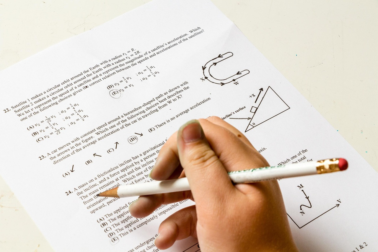 Representative image: students writing exam paper
