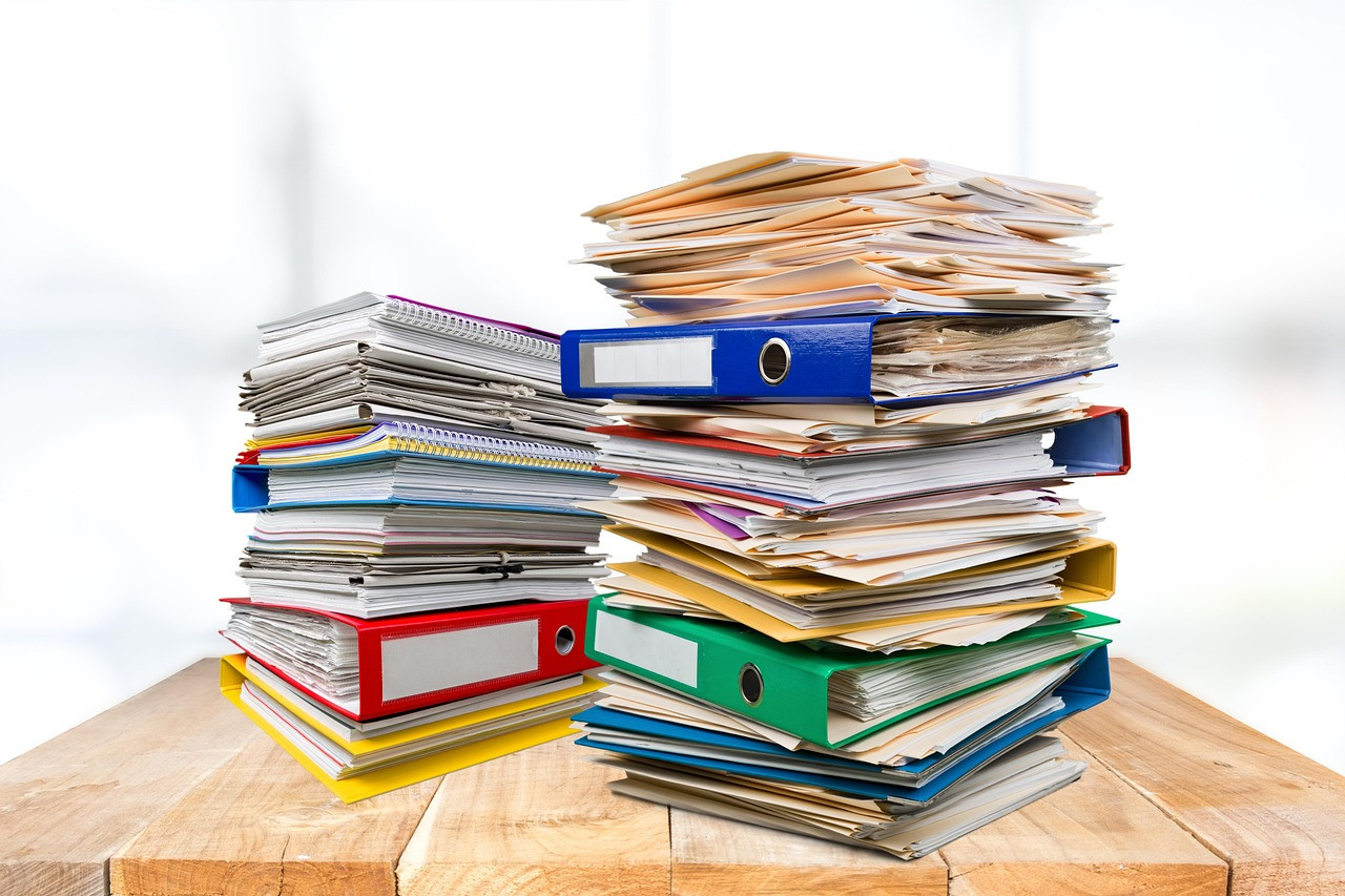 Representative image: office desk files