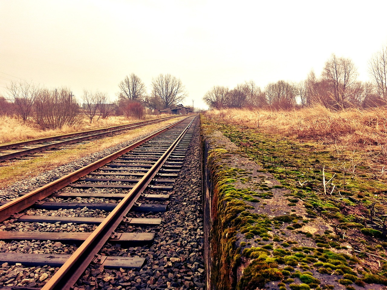Representative image: railway track at sunset