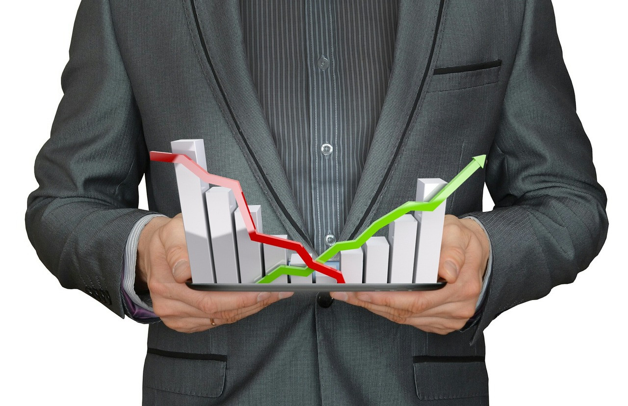 Representative image: stock chart graph