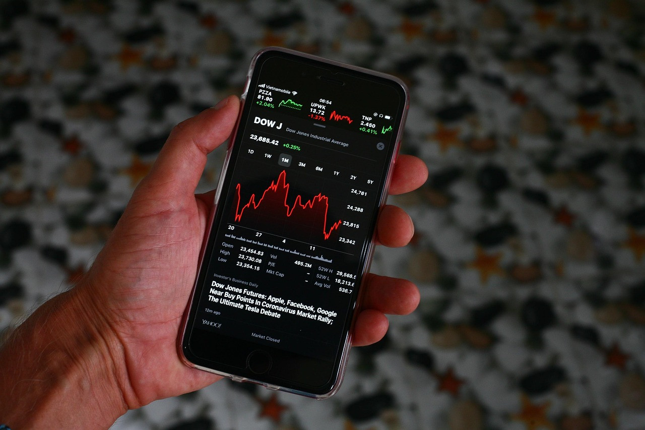 Representative image: stock market graph decline