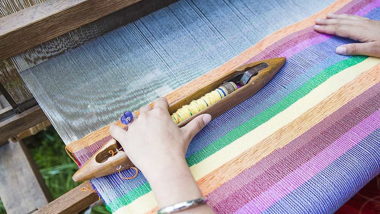 Representative image: handloom weaving loom