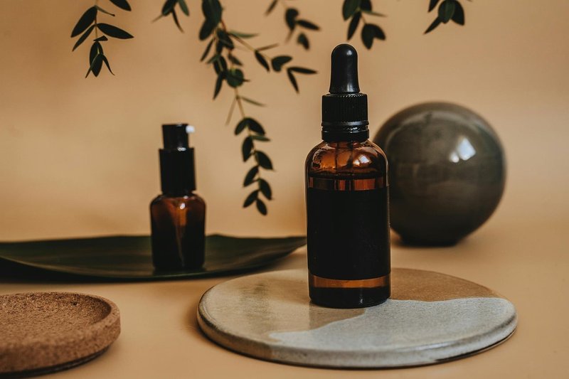 Representative image: natural skincare products bottles