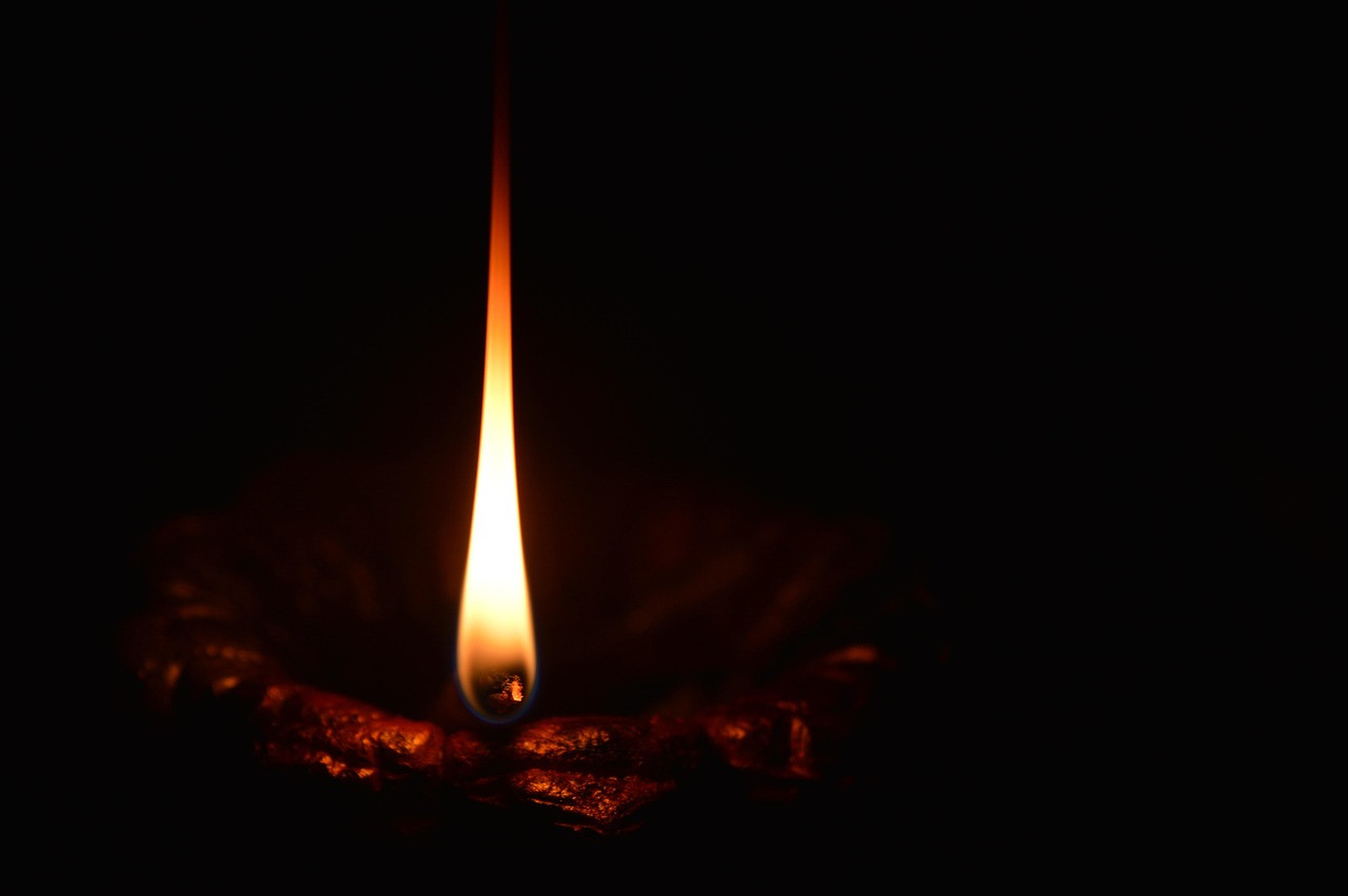 Representative image: diya oil lamp flame