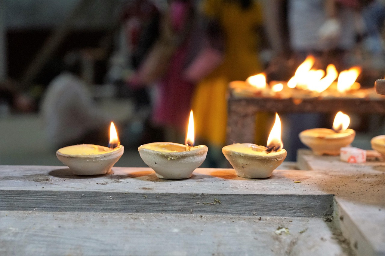 Representative image: diya oil lamp flame