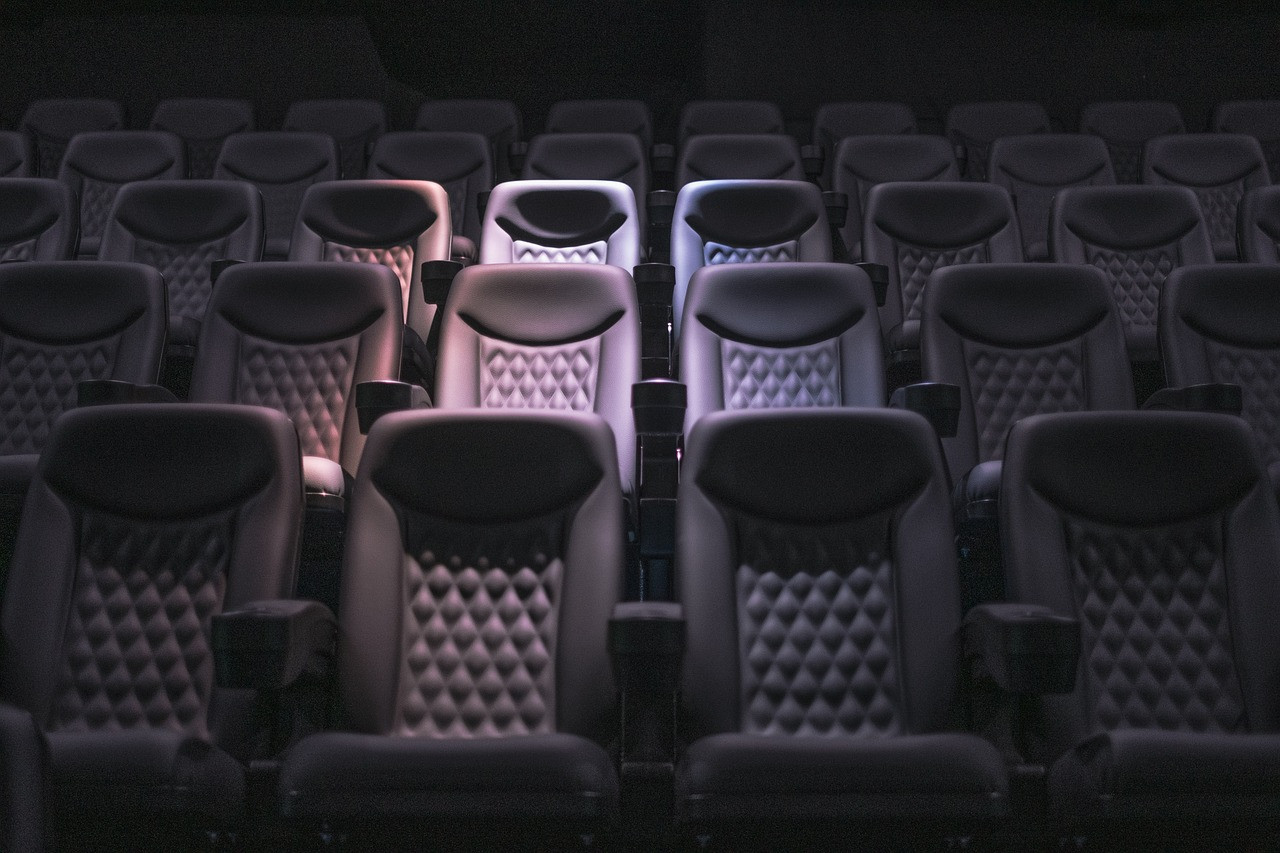 Representative image: cinema theatre seats screen