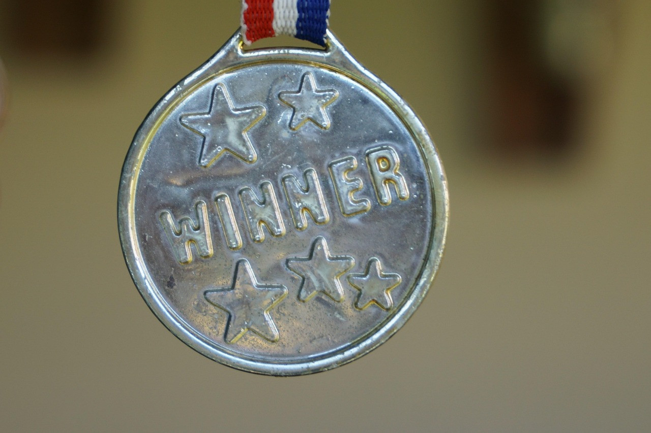 Representative image: silver medal ribbon