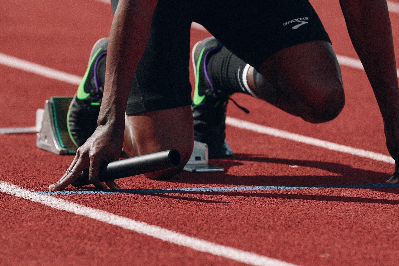Representative image: sprinters running on athletics track