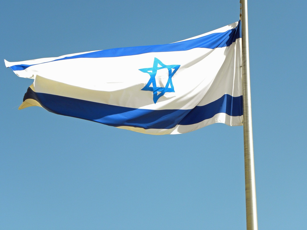 Representative image: israeli flag waving