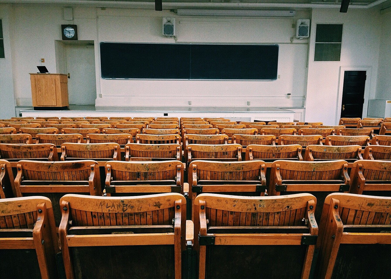 Representative image: empty classroom desks