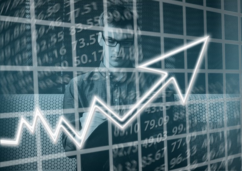 Representative image: stock market chart growth
